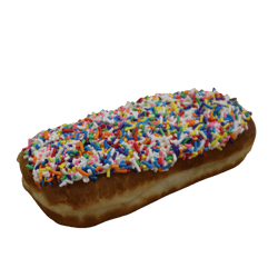 White Sprinkle Long John