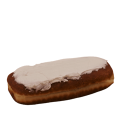 White Frosted Long John